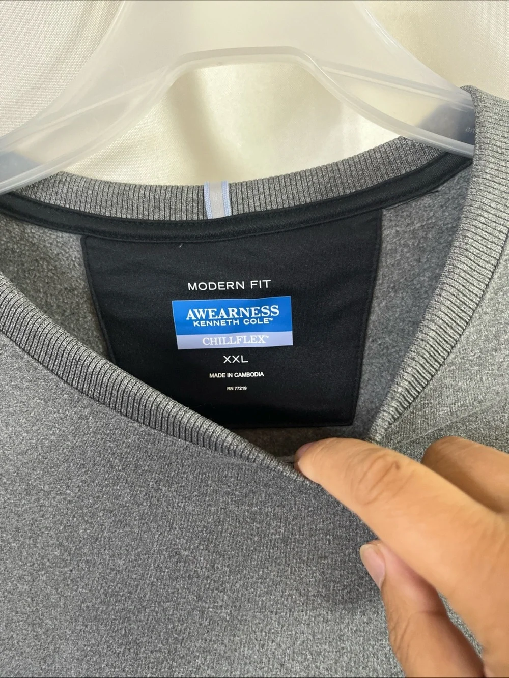 Kenneth Cole Awearness Men's Crewneck Black Sweatshirt Athletic XXL